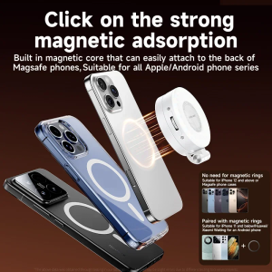 Luz LED de relleno para Selfie para teléfono Magsafe, brillo ajustable, Compatible con Magsafe, accesorio de fotografía y vídeo Vlog